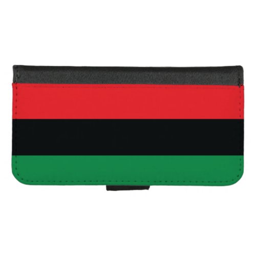 Red Black and Green Flag iPhone 87 Wallet Case