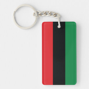 Red, Black and Green Flag Keychain