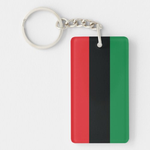 Red Black and Green Flag Keychain