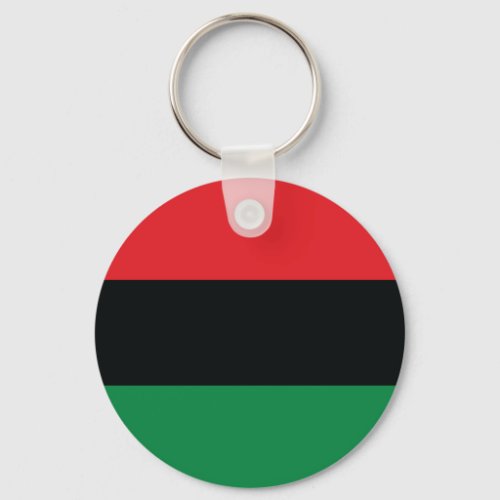 Red Black and Green Flag Keychain