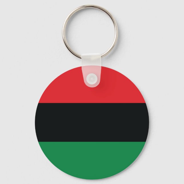 Red, Black and Green Flag Keychain (Front)