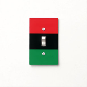 Red, Black and Green Flag Light Switch Cover