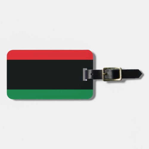 Red Black and Green Flag Luggage Tag