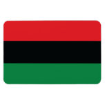 Red, Black And Green Flag Magnet at Zazzle