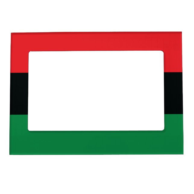 Red, Black and Green Flag Magnetic Frame (Front)
