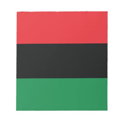 Red Black and Green Flag Notepad