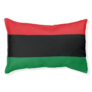 Red, Black and Green Flag Pet Bed