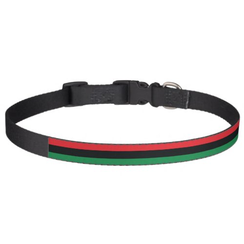 Red Black and Green Flag Pet Collar