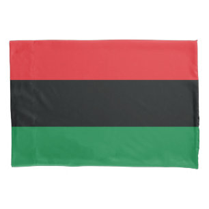 Red, Black and Green Flag Pillowcase