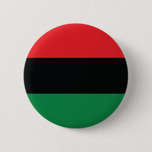 Red, Black and Green Flag Pinback Button