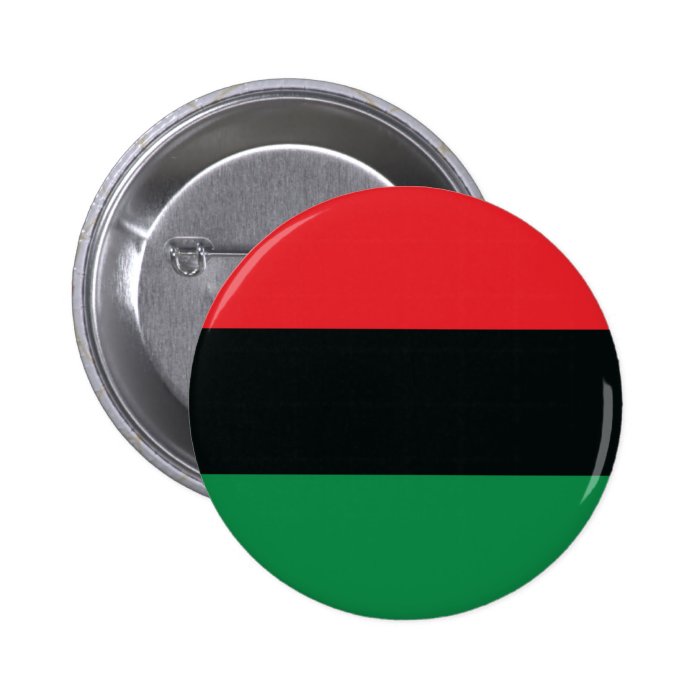 Red, Black and Green Flag Pinback Button