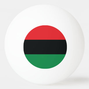 Red, Black and Green Flag Ping-Pong Ball
