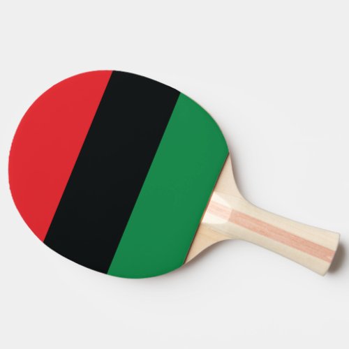 Red Black and Green Flag Ping Pong Paddle