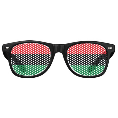 Red Black and Green Flag Retro Sunglasses