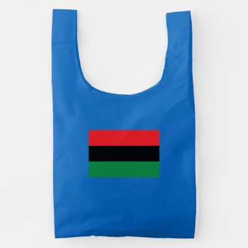 Red  Black And Green Flag Reusable Bag by forgottentongues at Zazzle