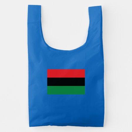 Red, Black And Green Flag Reusable Bag