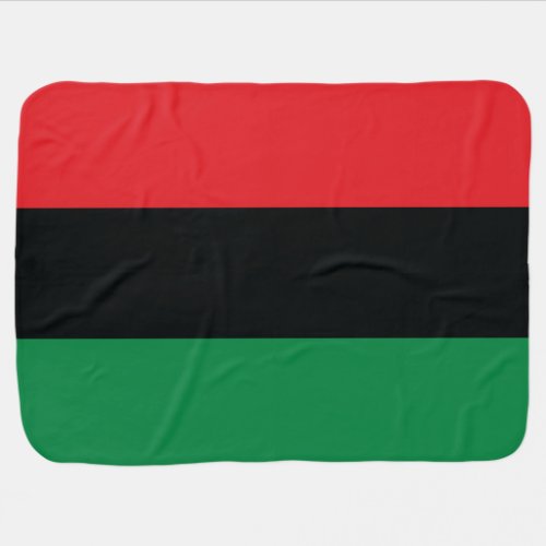 Red Black and Green Flag Stroller Blanket