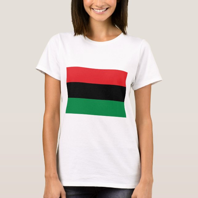 Red Black and Green Flag T-Shirt (Front)