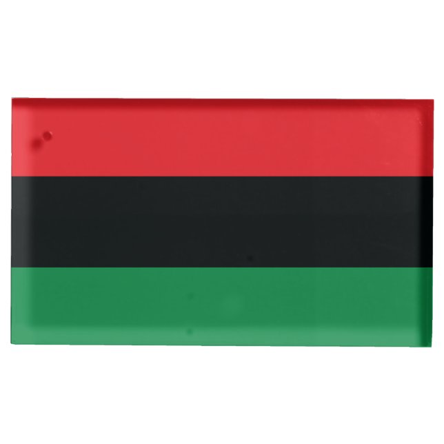 Red, Black and Green Flag Table Number Holder (Front)