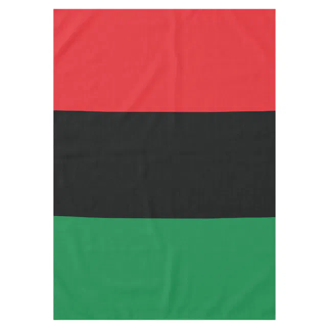 Red, Black and Green Flag Tablecloth Zazzle