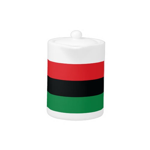 Red Black and Green Flag Teapot