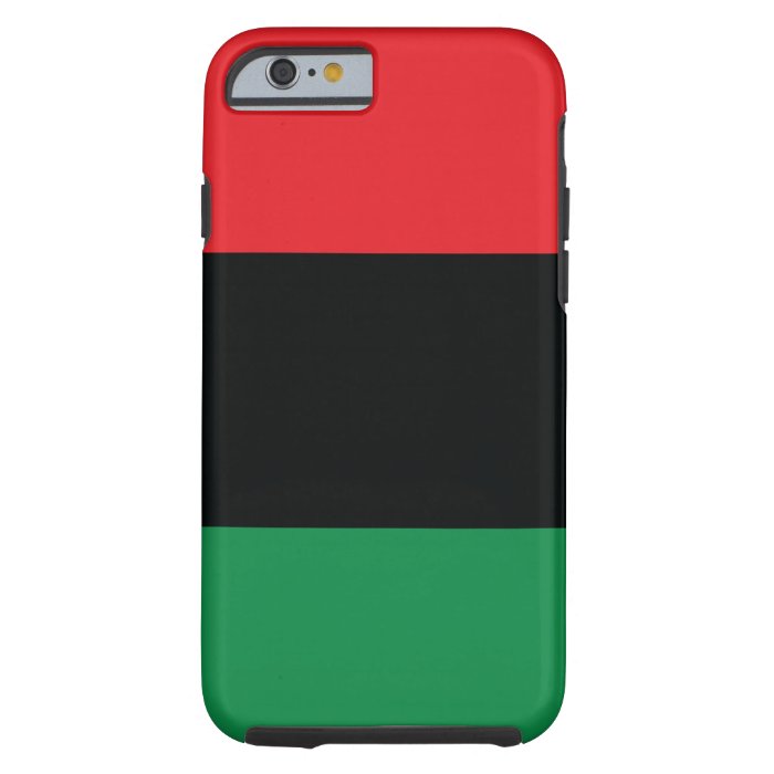Red, Black and Green Flag Tough iPhone 6 Case Zazzle