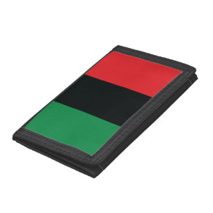 Red, Black and Green Flag Tri-fold Wallet