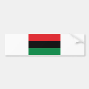 Red Black and Green Pan-African UNIA flag Bumper Sticker