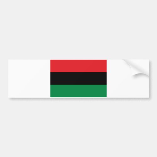 Red Black and Green Pan_African UNIA flag Bumper Sticker