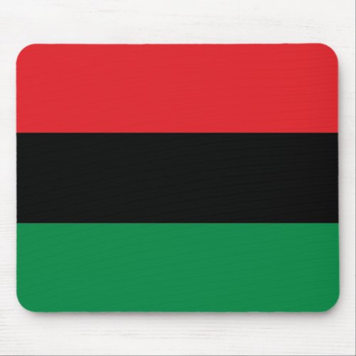 Red Black and Green Pan_African UNIA flag Mouse Pad
