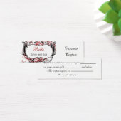 red,black and white Chic discount coupon (Desk)