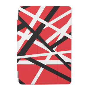 red, black, and white graphic iPad mini cover