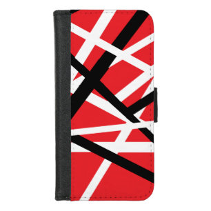 red, black, and white graphic iPhone 8/7 wallet case