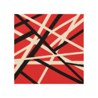 Red, Black, and White Graphic 