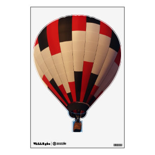 Red, Black and White Hotair Balloon Wall Sticker
