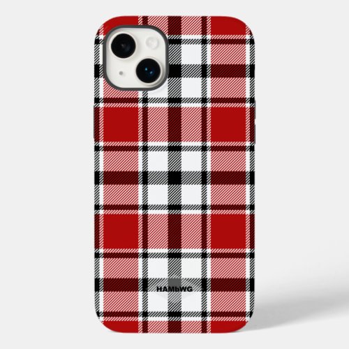 Red Black and White Plaid Iphone Case HAMbWG
