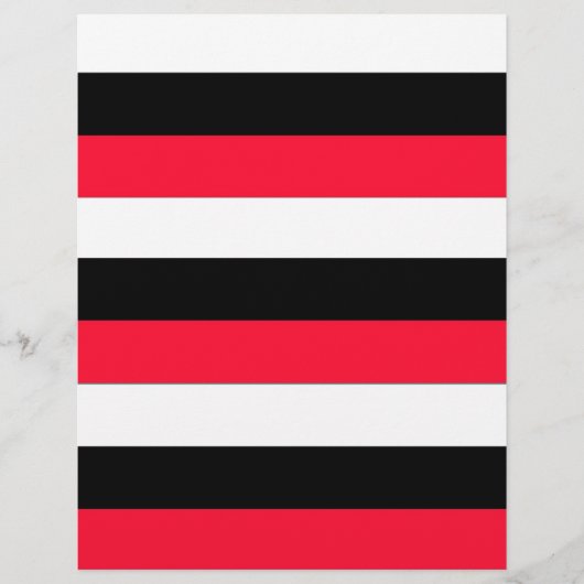 Red, black and white stripes (Front)