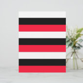 Red, black and white stripes (Standing Front)