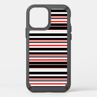 red black and white stripes speck iPhone 12 pro case