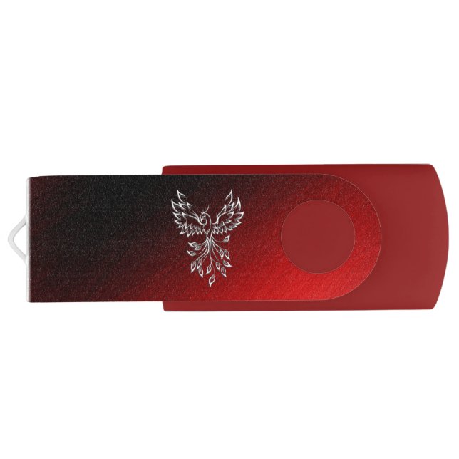 Red Black Ashes and Phoenix Flash Drive (Back)