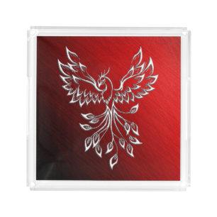 Red Black Ashes and Phoenix Perfume Acrylic Tray