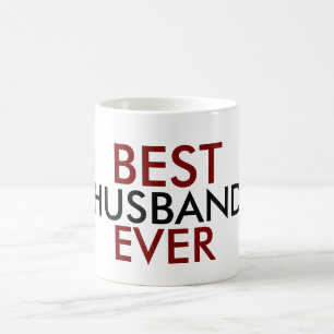 Red Black Best Husband Ever Coffee Mug