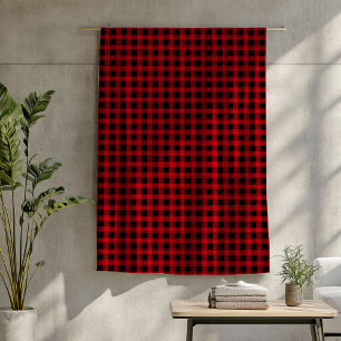 Red Black Blanket Classic Buffalo Plaid Comfort