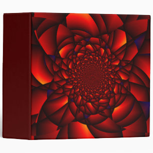 Red Black Blue Petal 3 Ring Binder