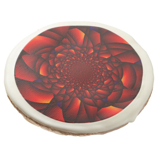 Red Black Blue Petal Sugar Cookie