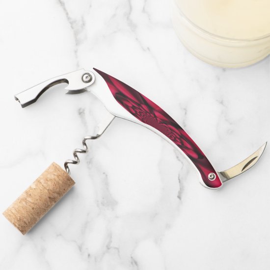 Red Black Blue Petal Waiter's Corkscrew