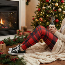 Red Black Buffalo Plaid Christmas Holiday