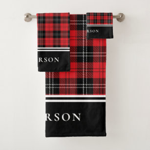 Red and Black Buffalo Plaid Towel – Happy & Bright Shop