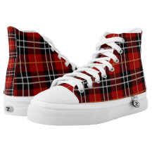 red buffalo plaid sneakers