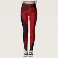 Colorful, Crazy, Trendy, Bold Abstract Watercolor Leggings